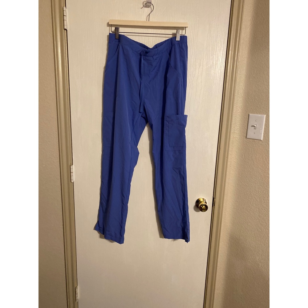 Natural Uniforms Modern Fit Cool Stretch Scrub Pants RoyalBlue Petite Large 0152